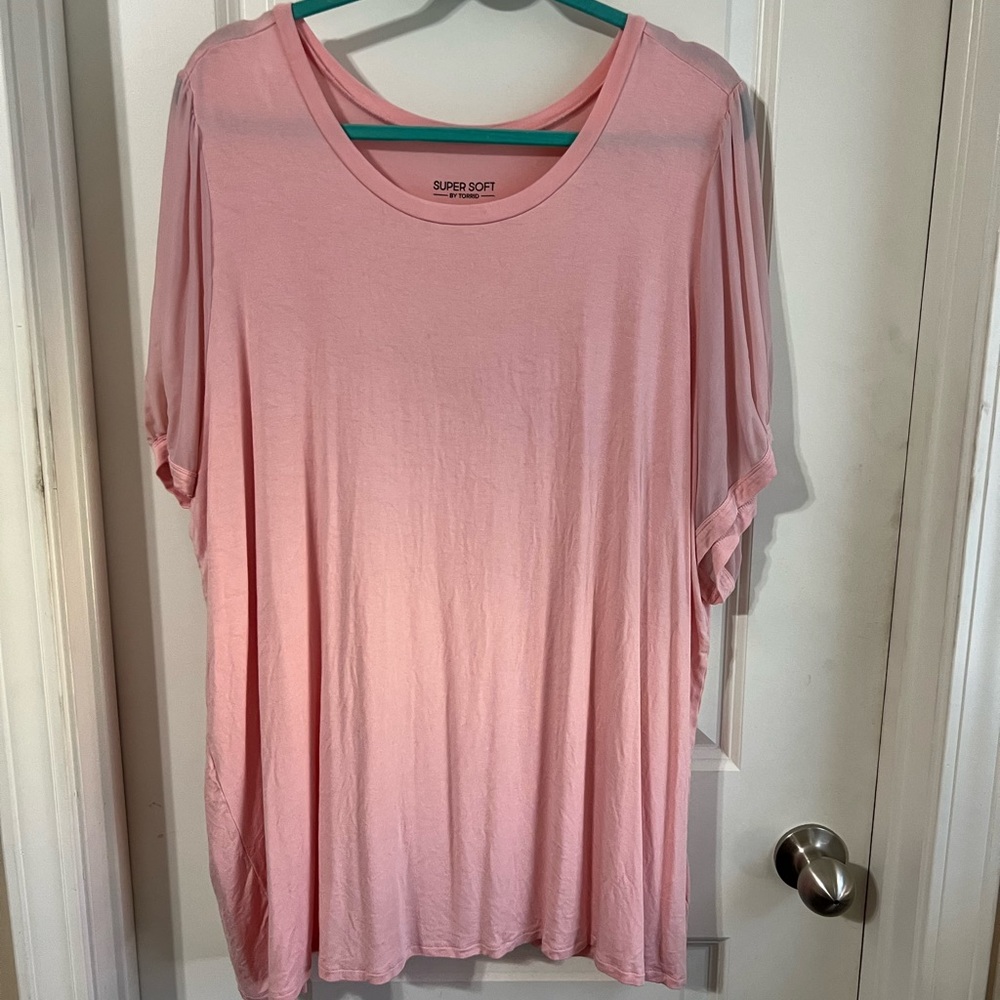 Torrid sheer sleeve top